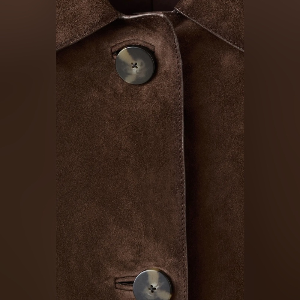 Women’s Mango SELECTION SUEDE LEATHER Jacket Small New - Picture 3 of 10